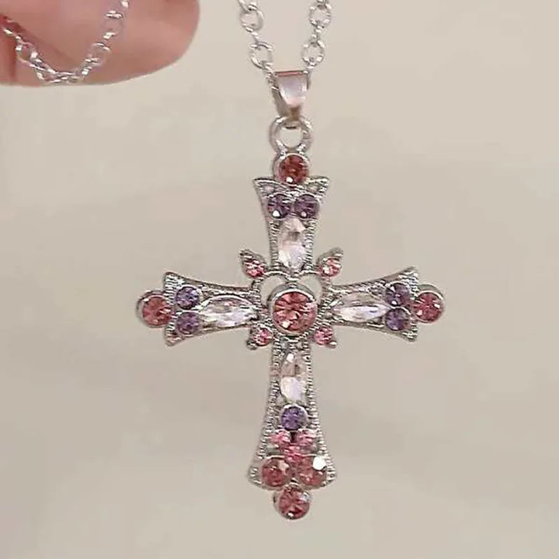 pearl cross necklace Pendant - MERGE.DAY.1.FREESTYLE