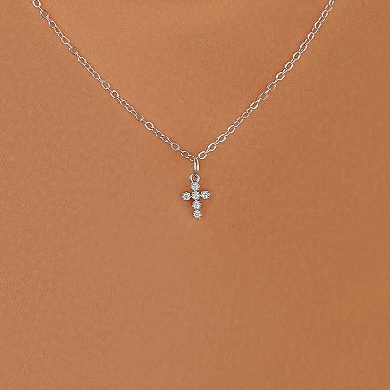 pearl cross necklace Pendant - MERGE.DAY.1.FREESTYLE