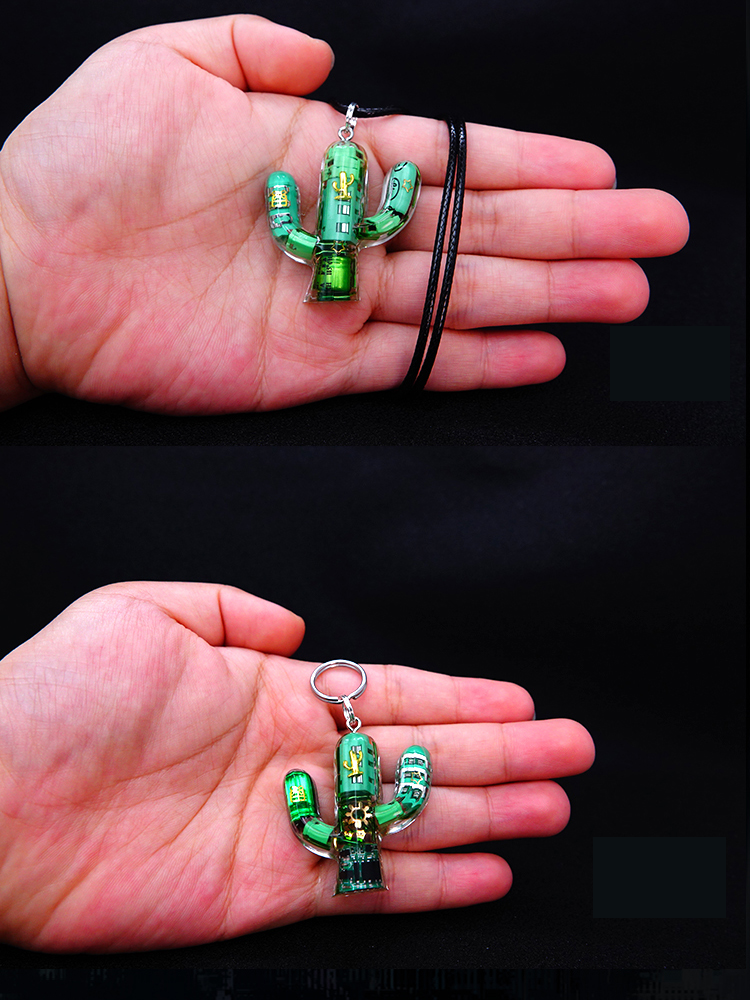Original Cactus Necklace Delicate Cyberpunk Clavicle Chain - MERGE.DAY.1.FREESTYLE