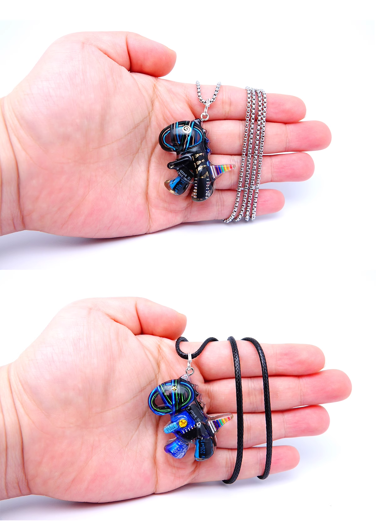 Original Cyberpunk Little Dinosaur Delicate High Design Couple Necklace - MERGE.DAY.1.FREESTYLE