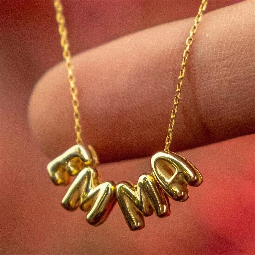 bubble name necklace - MERGE.DAY.1.FREESTYLE