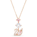 2024 fashion creative pink swan crystal necklace - MERGE.DAY.1.FREESTYLE
