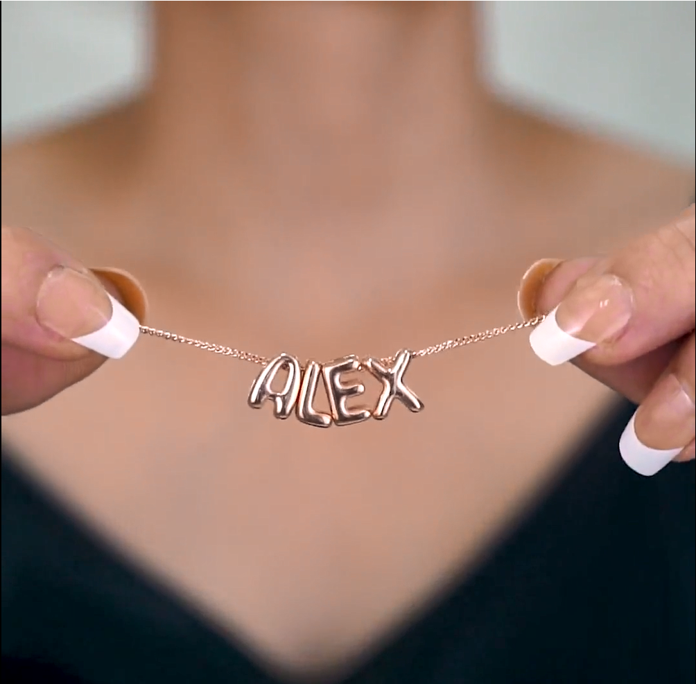 bubble letter necklace - MERGE.DAY.1.FREESTYLE