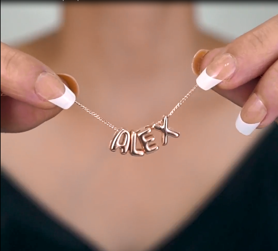 bubble letter necklace - MERGE.DAY.1.FREESTYLE