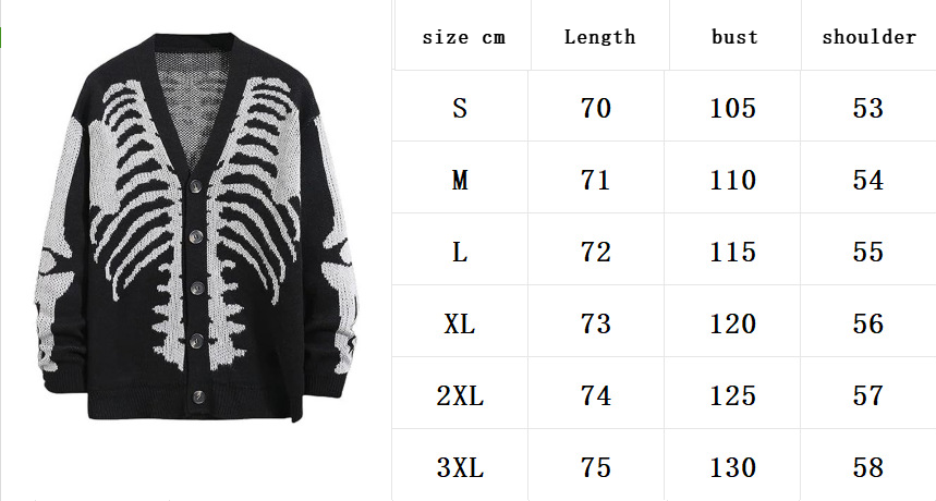 Halloween knitted cardigan sweater - MERGE.DAY.1.FREESTYLE