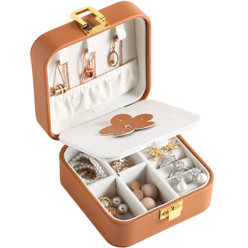 pu leather candy-colored mirror jewelry box - MERGE.DAY.1.FREESTYLE