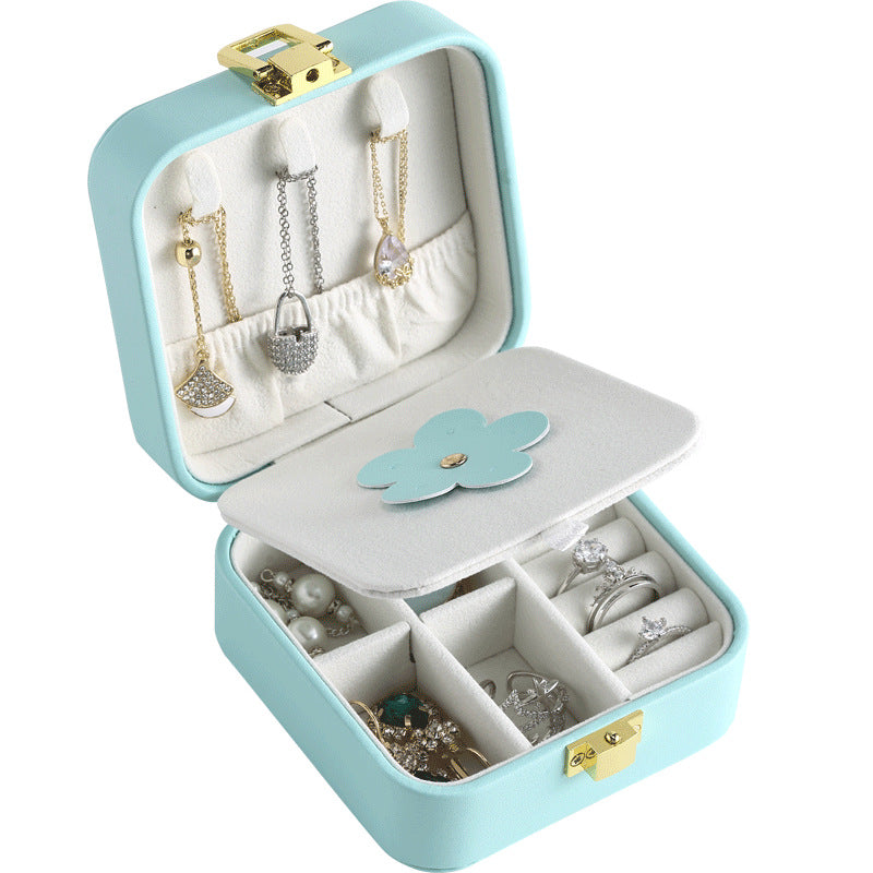 pu leather candy-colored mirror jewelry box - MERGE.DAY.1.FREESTYLE