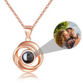 Rose Flower Photo Projection Necklace - MERGE.DAY.1.FREESTYLE