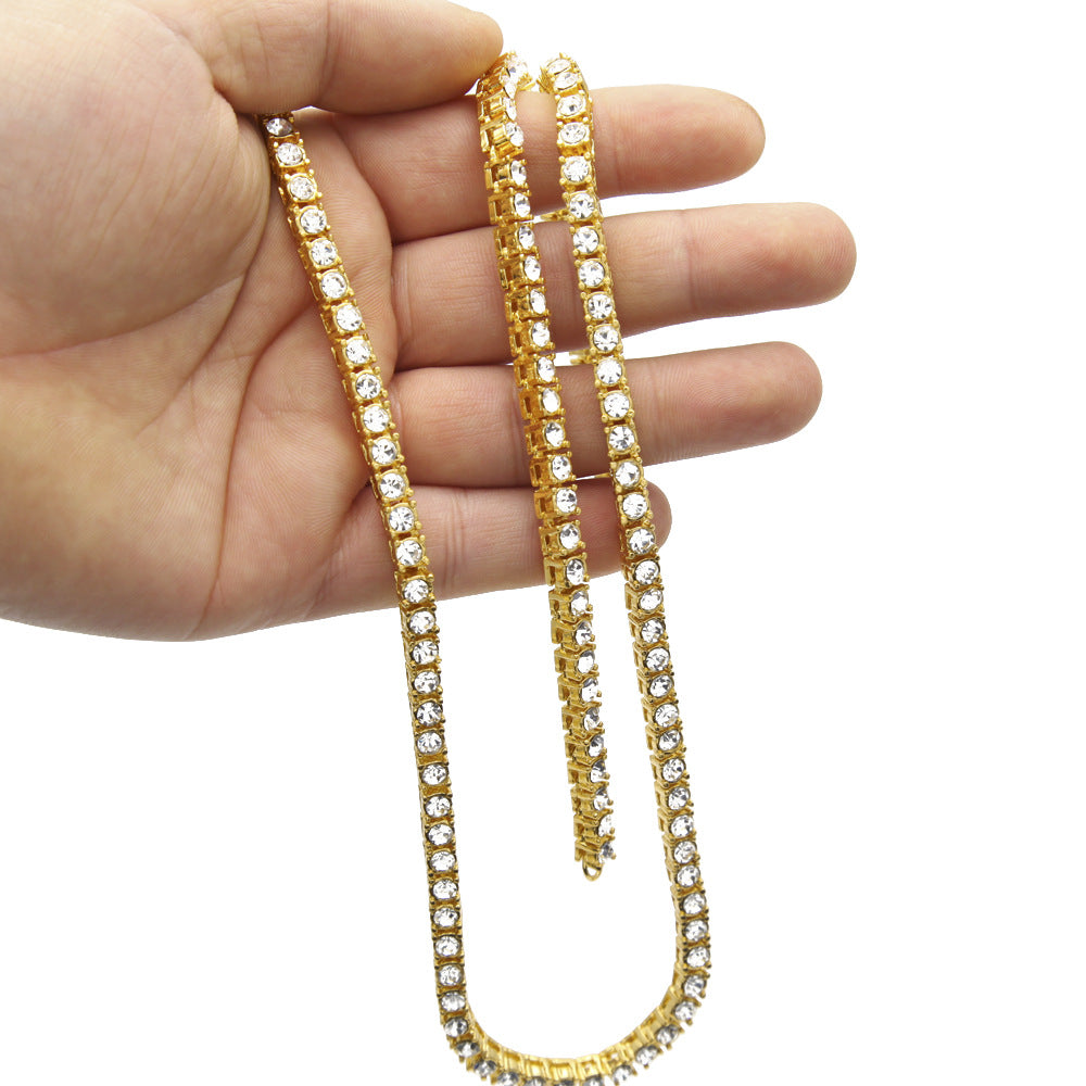 Hip Hop 1 Row Alloy Tennis Chain Necklace - MERGE.DAY.1.FREESTYLE