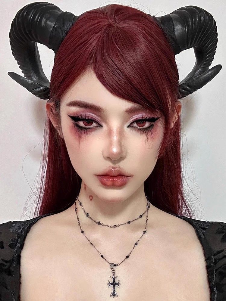 Halloween retro devil horn headdress - MERGE.DAY.1.FREESTYLE