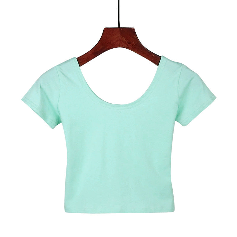 Tight navel-baring short-sleeved women's T-shirt - MERGE.DAY.1.FREESTYLE