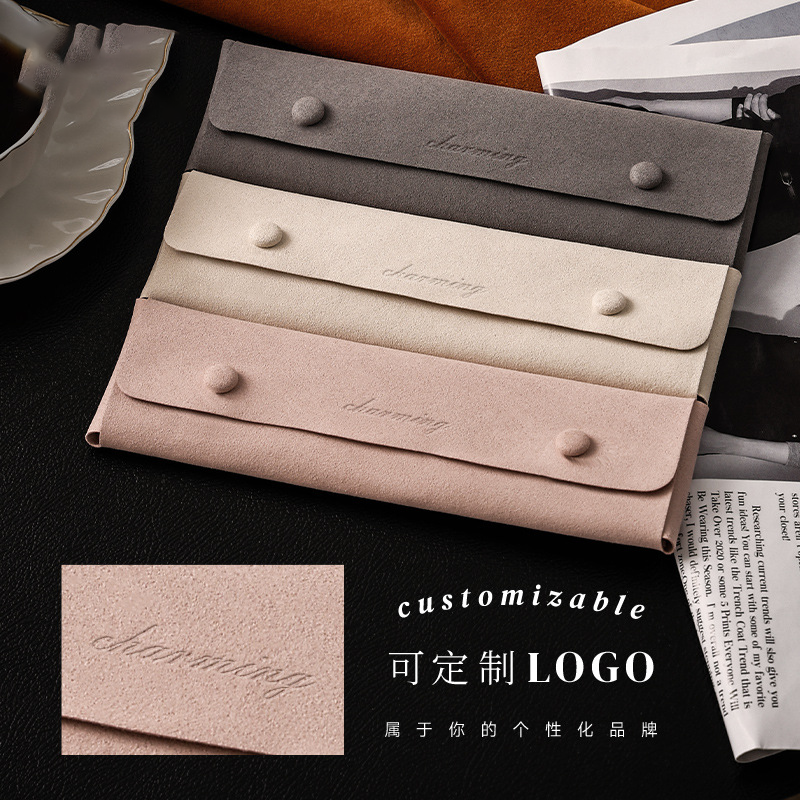 High-end microfiber leather necklace clutch bag - MERGE.DAY.1.FREESTYLE