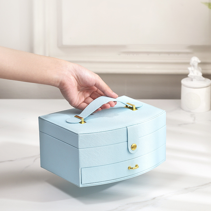 Double-layer portable makeup jewelry box with mirror - MERGE.DAY.1.FREESTYLE