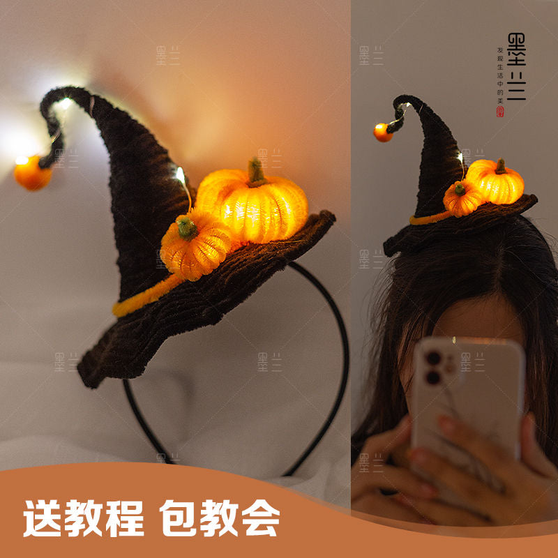 Halloween witch hat pumpkin lantern skull claws headband - MERGE.DAY.1.FREESTYLE