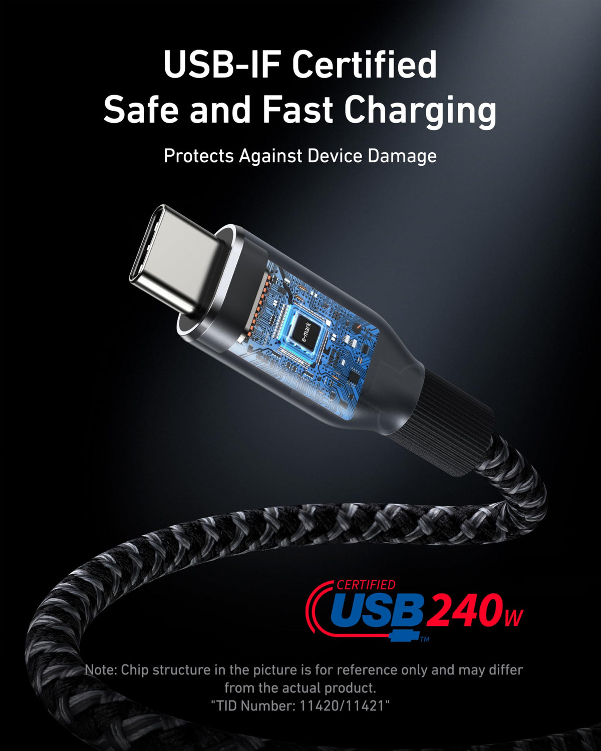 Anker Prime USB-C to USB-C Cable (240W, Upcycled-Braided) - MERGE.DAY.1.FREESTYLE