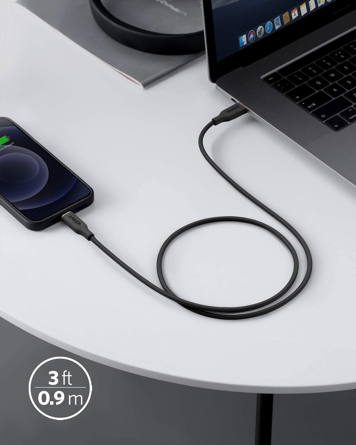 Anker <b>641</b> USB-C to Lightning Cable (Flow, Silicone) - MERGE.DAY.1.FREESTYLE