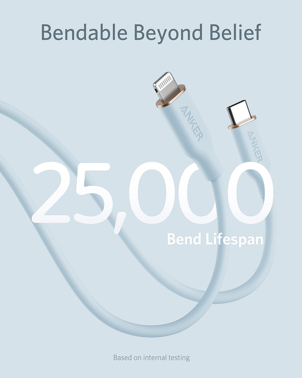 Anker <b>641</b> USB-C to Lightning Cable (Flow, Silicone) - MERGE.DAY.1.FREESTYLE