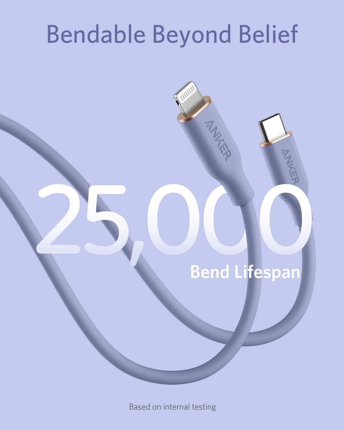 Anker <b>641</b> USB-C to Lightning Cable (Flow, Silicone) - MERGE.DAY.1.FREESTYLE