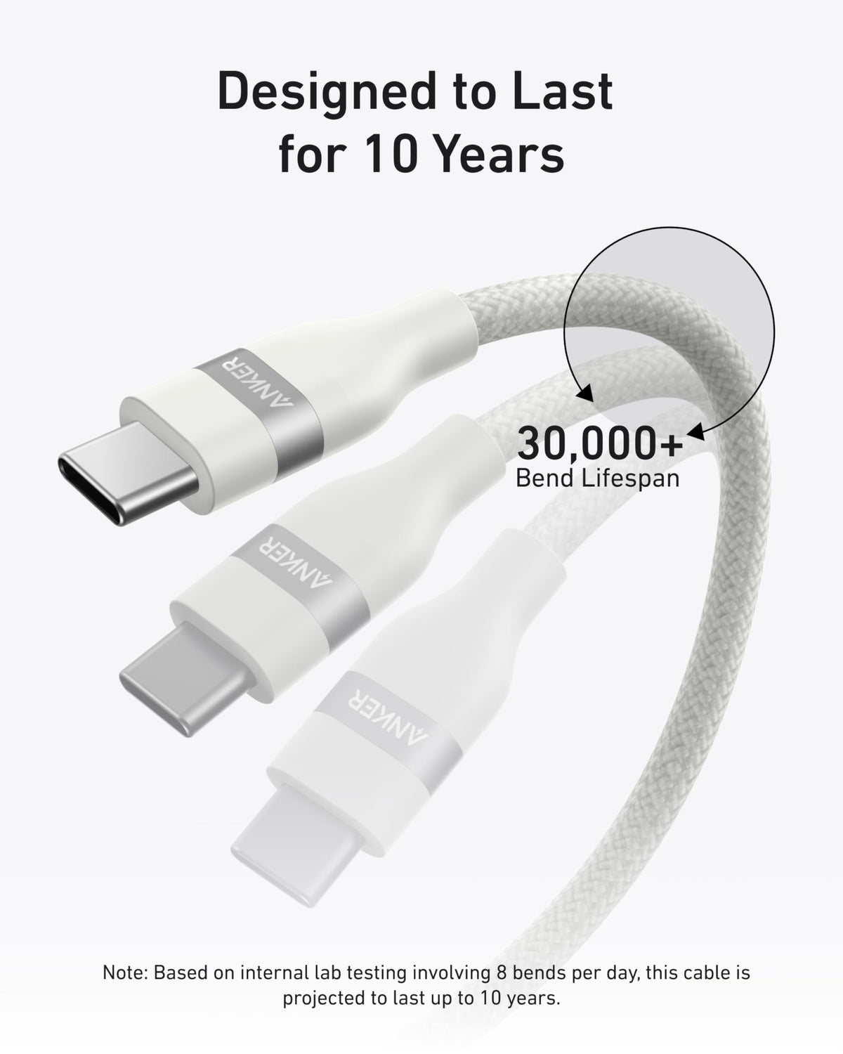 Anker USB-C to USB-C Cable (3 ft / 6 ft, 240W, Upcycled-Braided) - MERGE.DAY.1.FREESTYLE