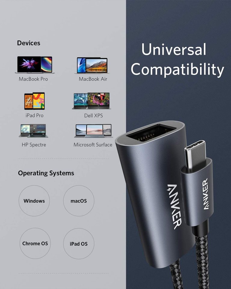 Anker <b>PowerExpand</b> USB-C to Gigabit Ethernet Adapter - MERGE.DAY.1.FREESTYLE