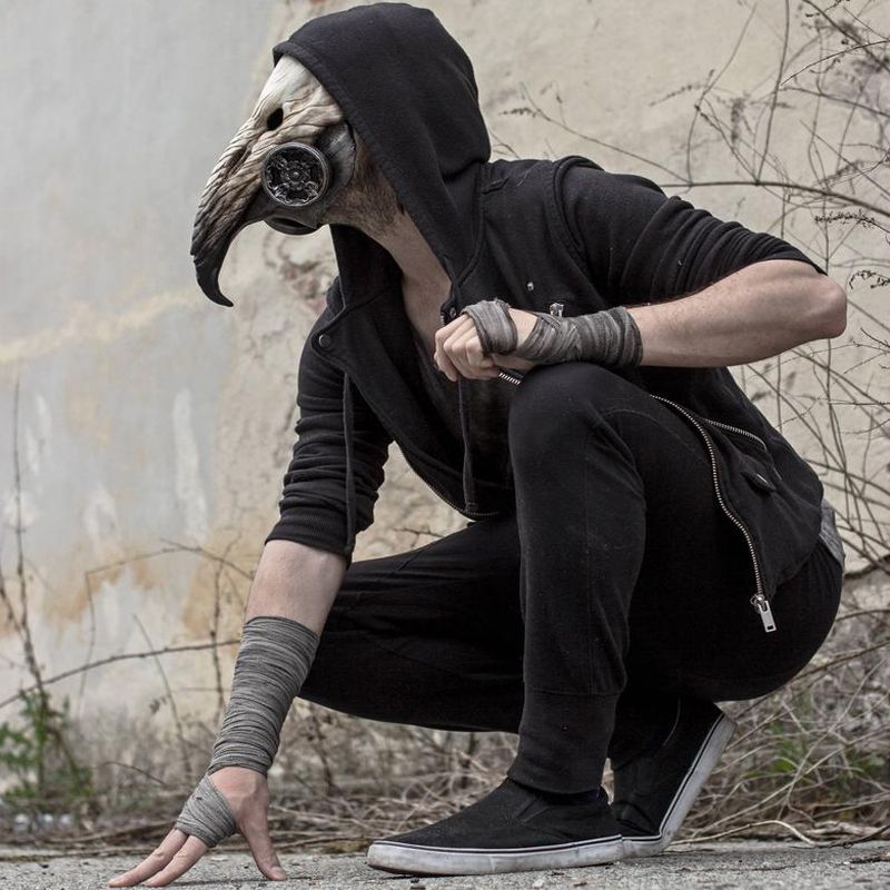 Halloween punk plague crow headgear - MERGE.DAY.1.FREESTYLE