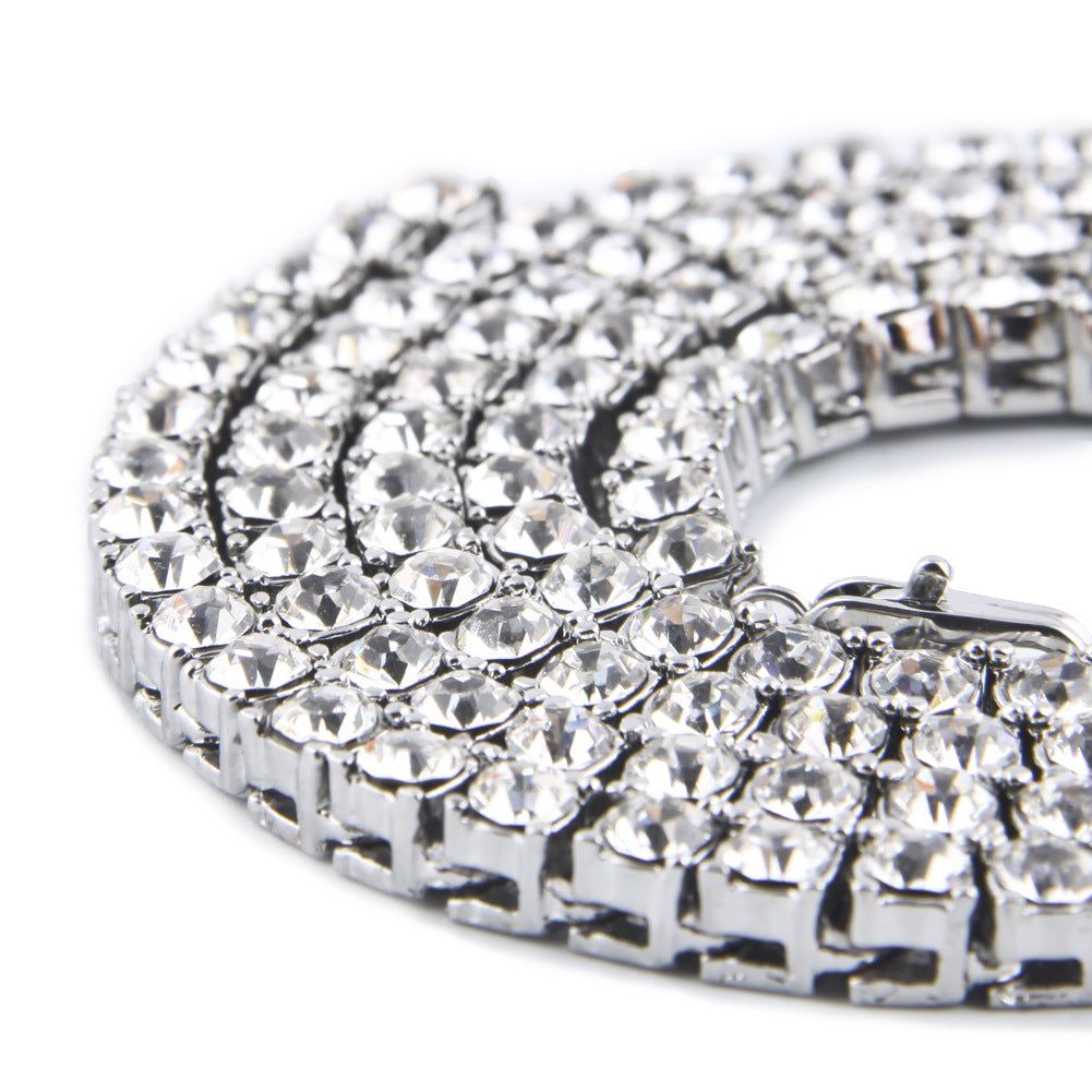 Hip Hop 1 Row Alloy Tennis Chain Necklace - MERGE.DAY.1.FREESTYLE