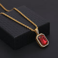 Hip-Hop Mini Diamond Pendant Necklace - MERGE.DAY.1.FREESTYLE