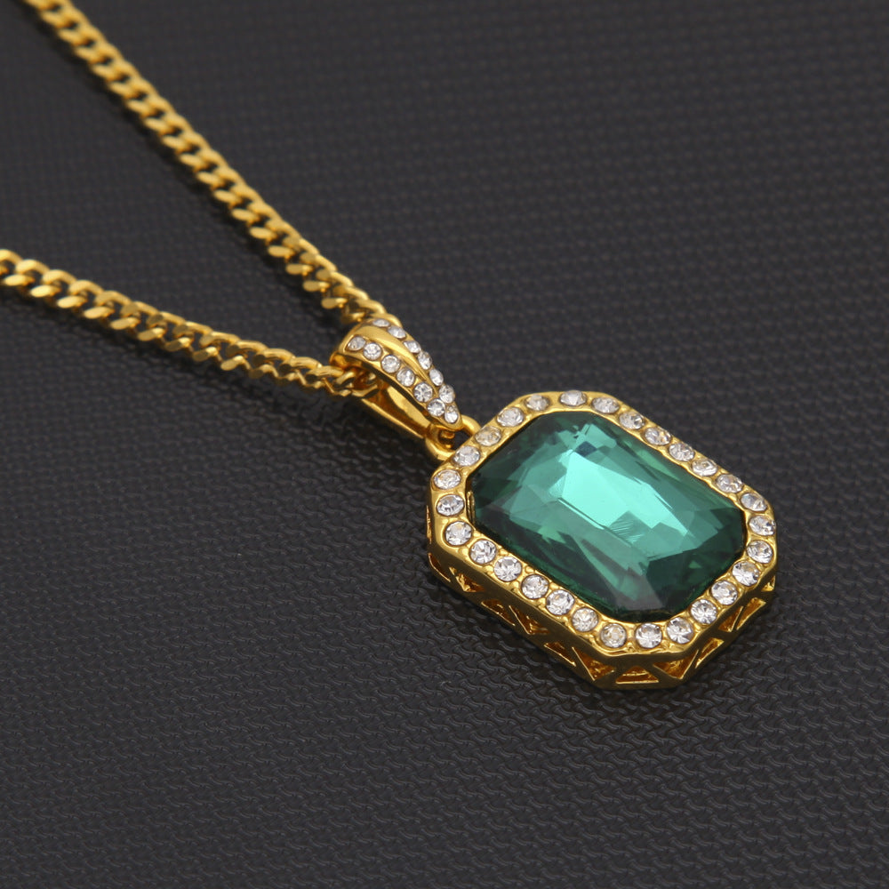 Hip-Hop Mini Diamond Pendant Necklace - MERGE.DAY.1.FREESTYLE