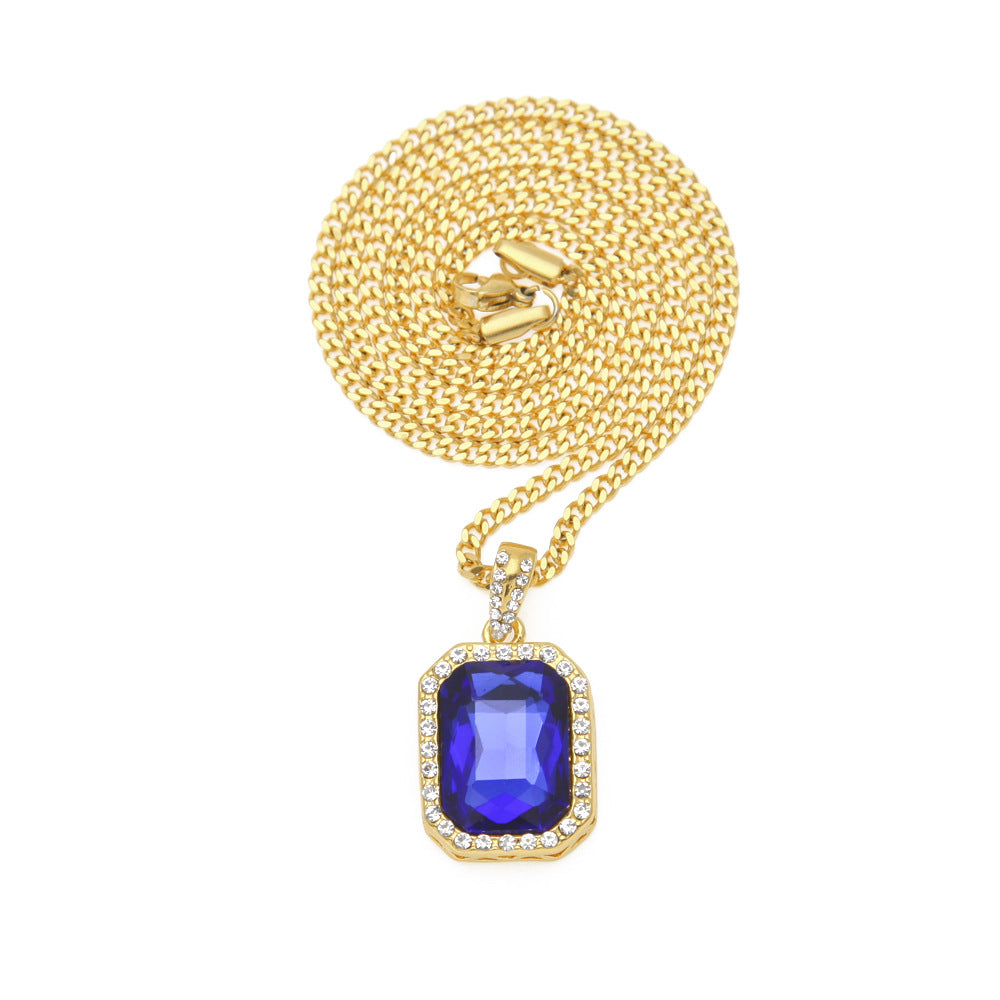Hip-Hop Mini Diamond Pendant Necklace - MERGE.DAY.1.FREESTYLE