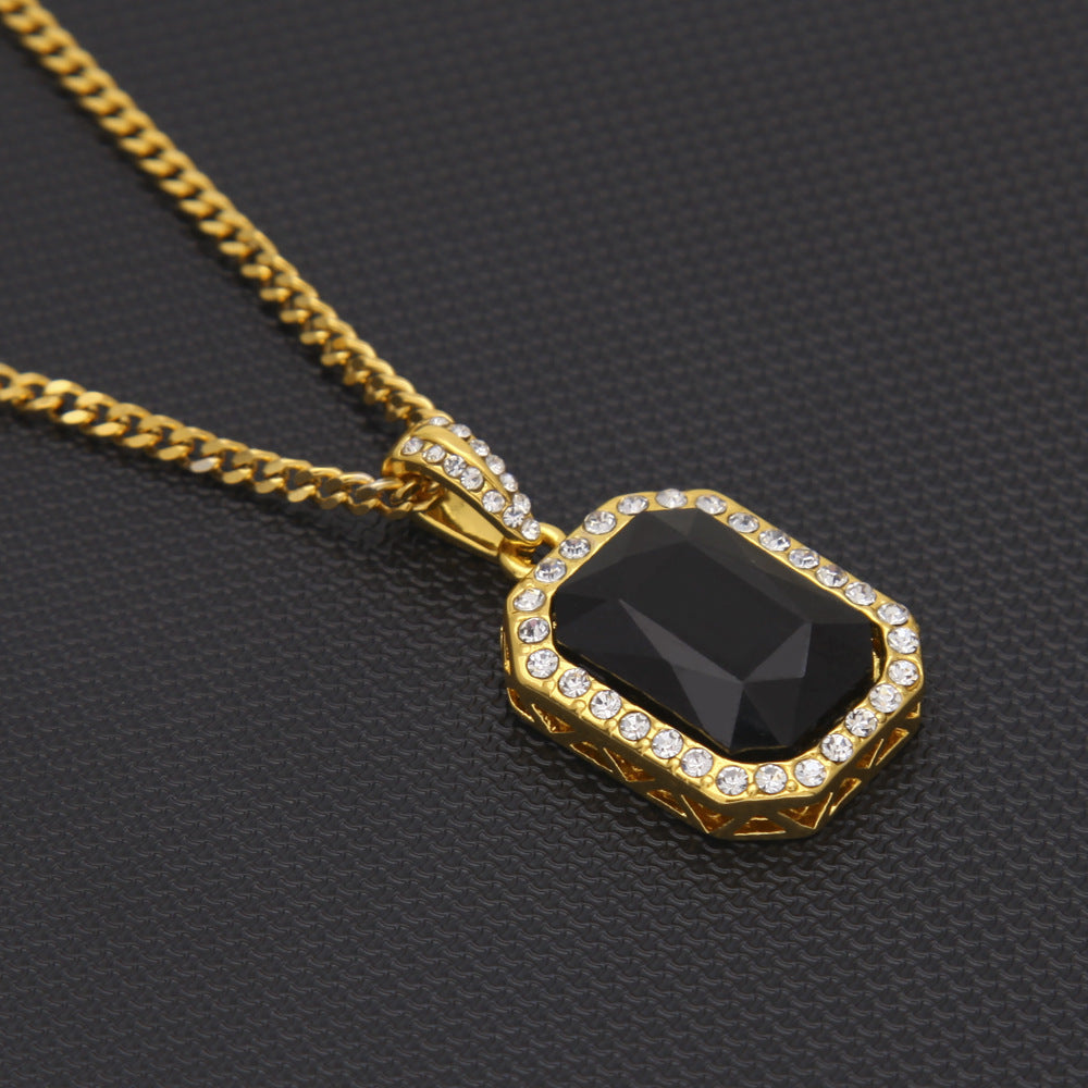 Hip-Hop Mini Diamond Pendant Necklace - MERGE.DAY.1.FREESTYLE