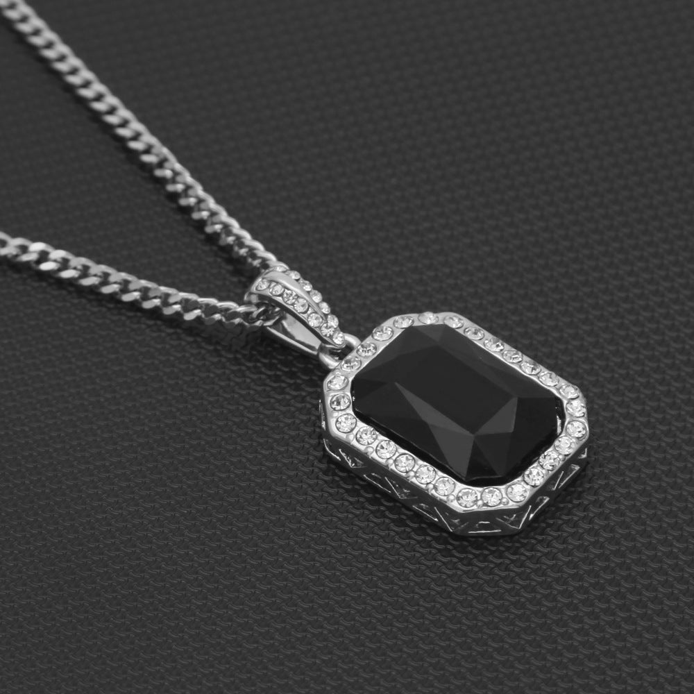 Hip-Hop Mini Diamond Pendant Necklace - MERGE.DAY.1.FREESTYLE