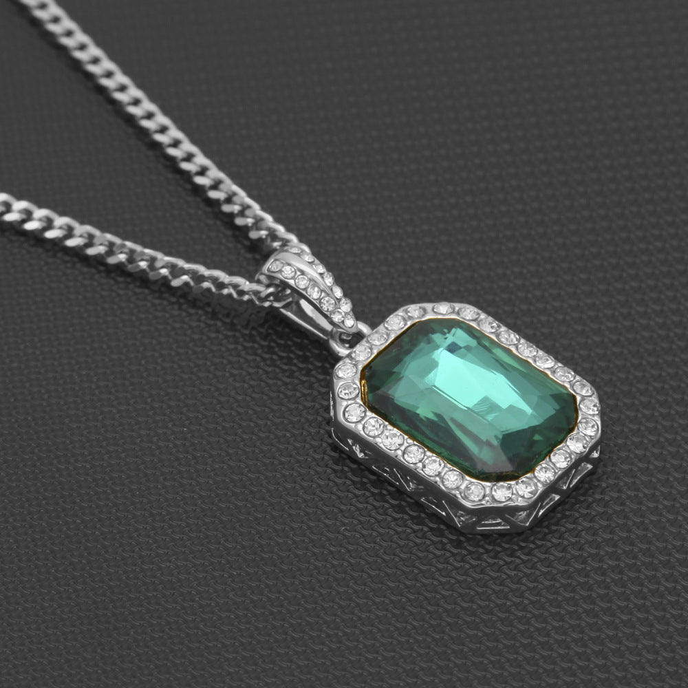 Hip-Hop Mini Diamond Pendant Necklace - MERGE.DAY.1.FREESTYLE