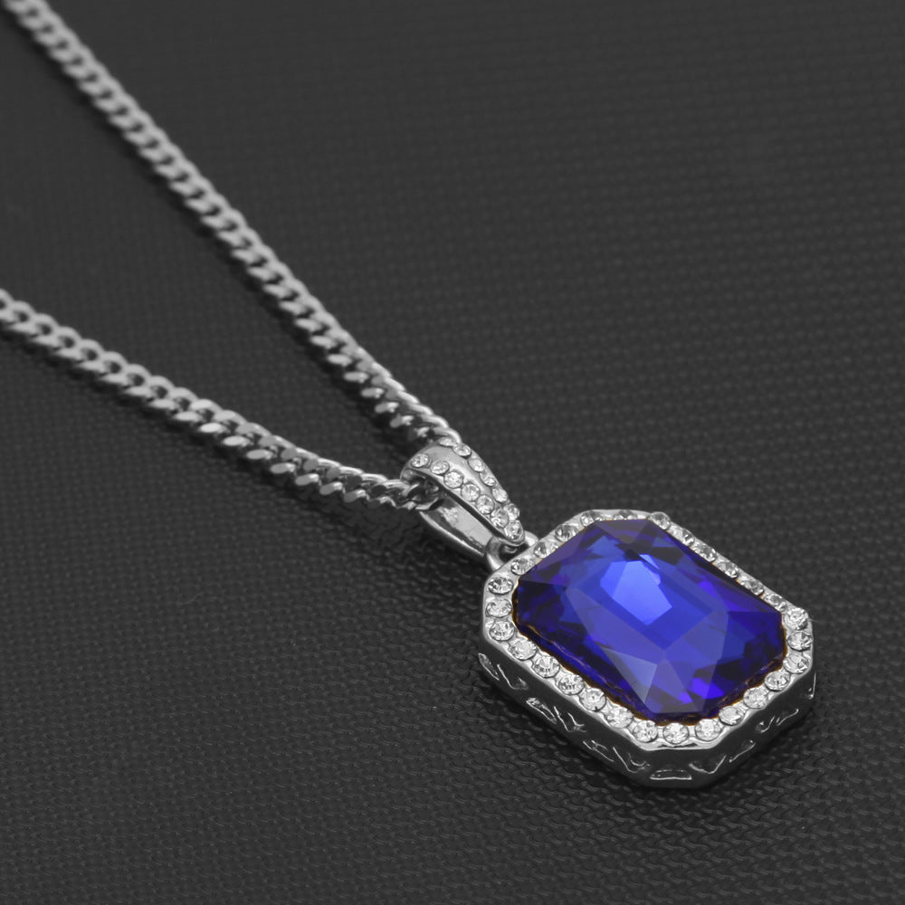 Hip-Hop Mini Diamond Pendant Necklace - MERGE.DAY.1.FREESTYLE