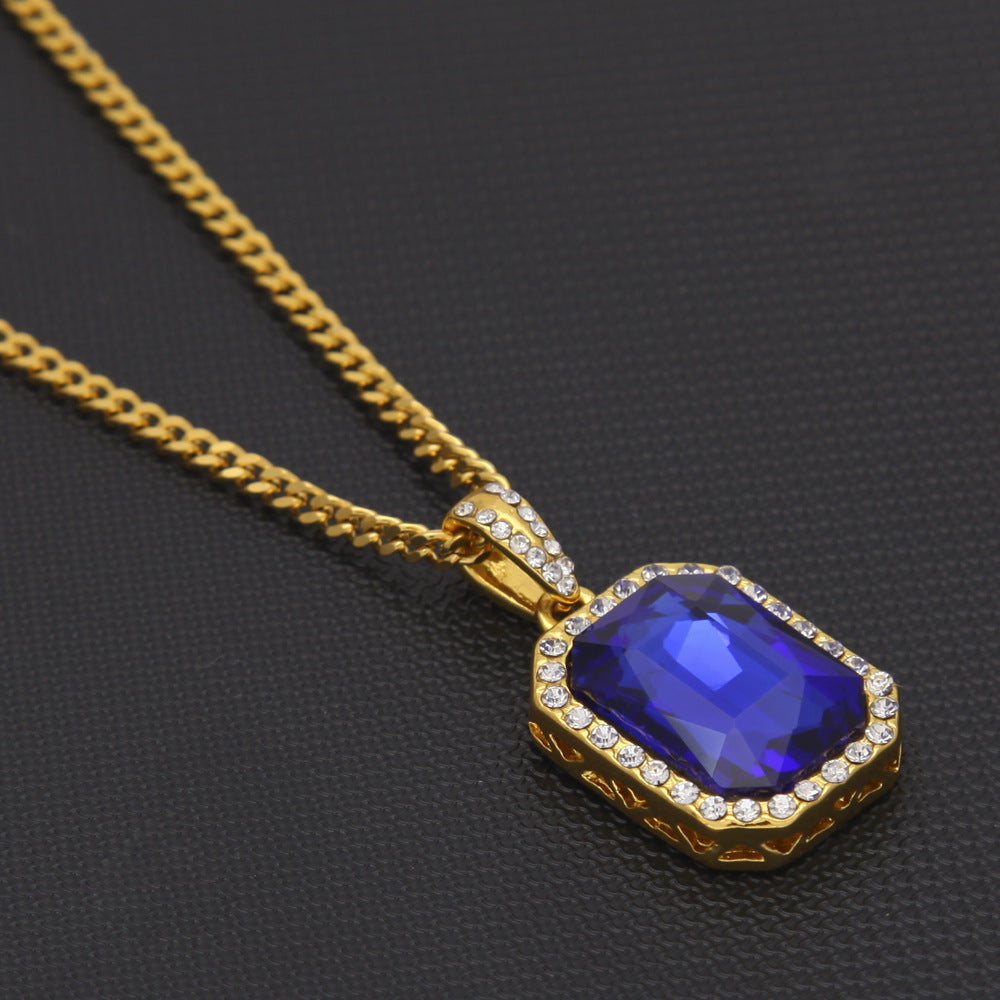 Hip-Hop Mini Diamond Pendant Necklace - MERGE.DAY.1.FREESTYLE