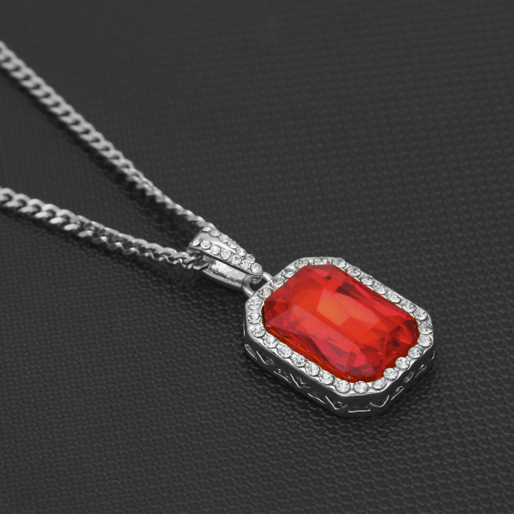Hip-Hop Mini Diamond Pendant Necklace - MERGE.DAY.1.FREESTYLE