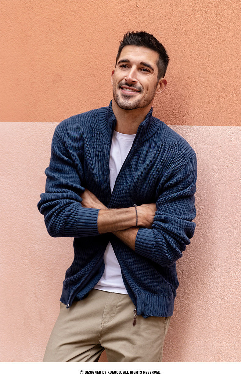 2024 half-high collar zipper sweater - MERGE.DAY.1.FREESTYLE