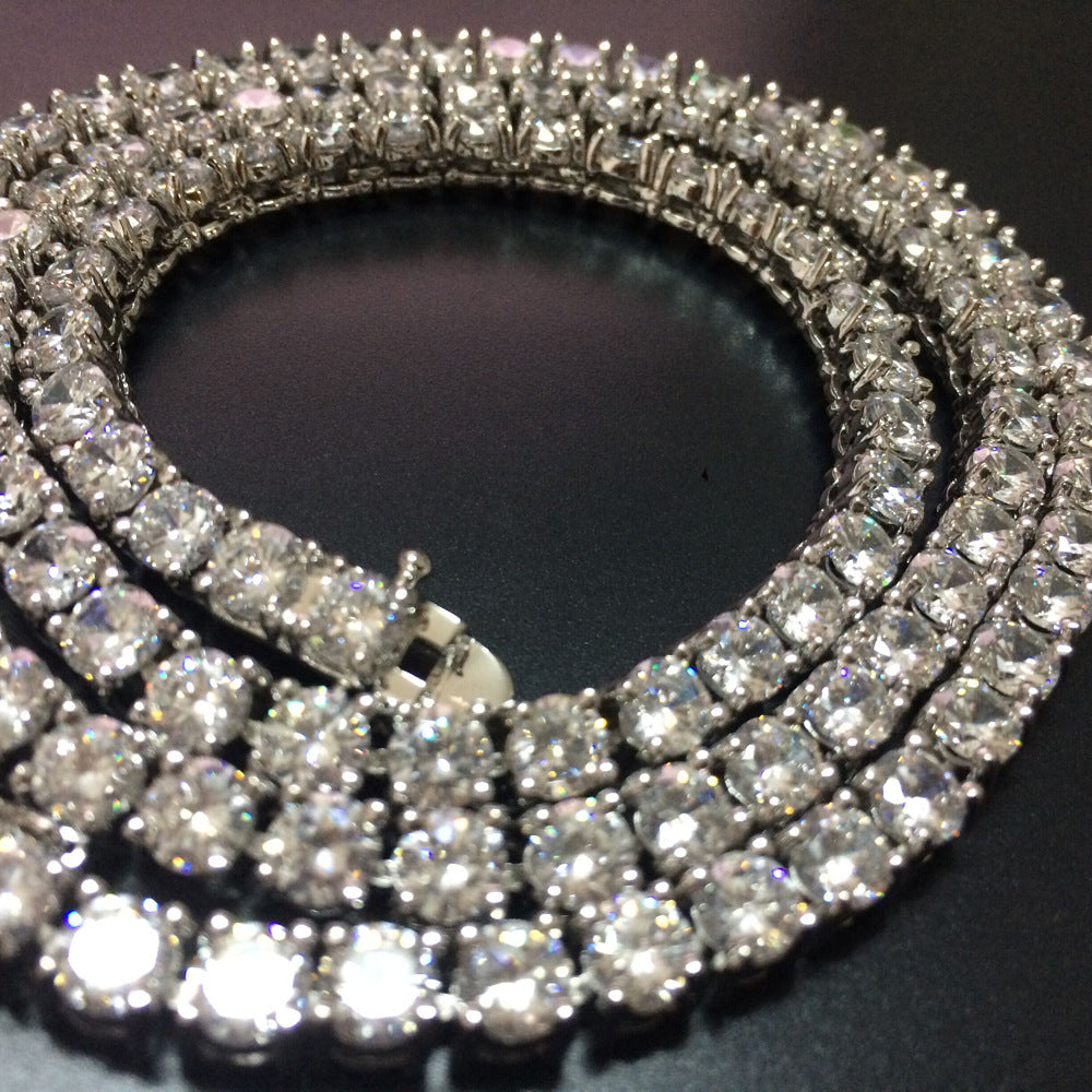 Tennis Chain Chain Copper Inlaid Zircon Row Necklace - MERGE.DAY.1.FREESTYLE
