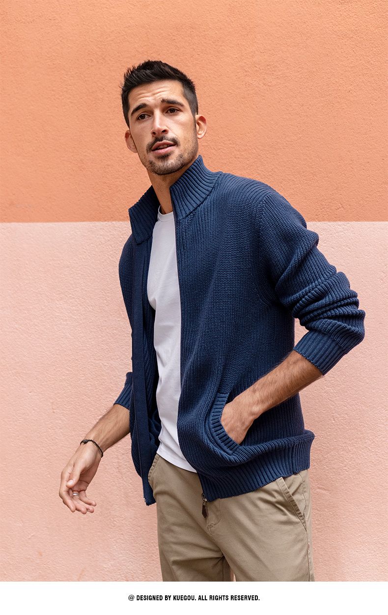 2024 half-high collar zipper sweater - MERGE.DAY.1.FREESTYLE