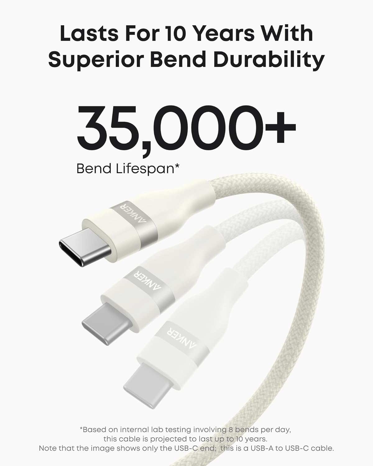 Anker USB-A to USB-C Cable (3 ft / 6 ft, Upcycled-Braided) - MERGE.DAY.1.FREESTYLE