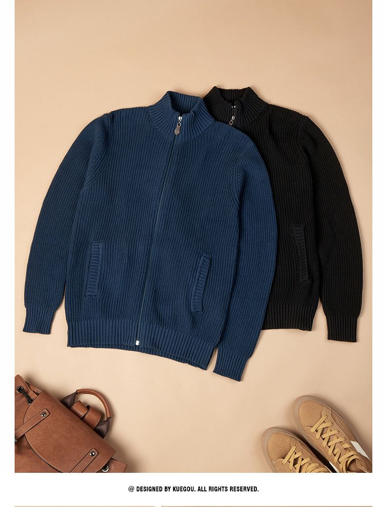 2024 half-high collar zipper sweater - MERGE.DAY.1.FREESTYLE