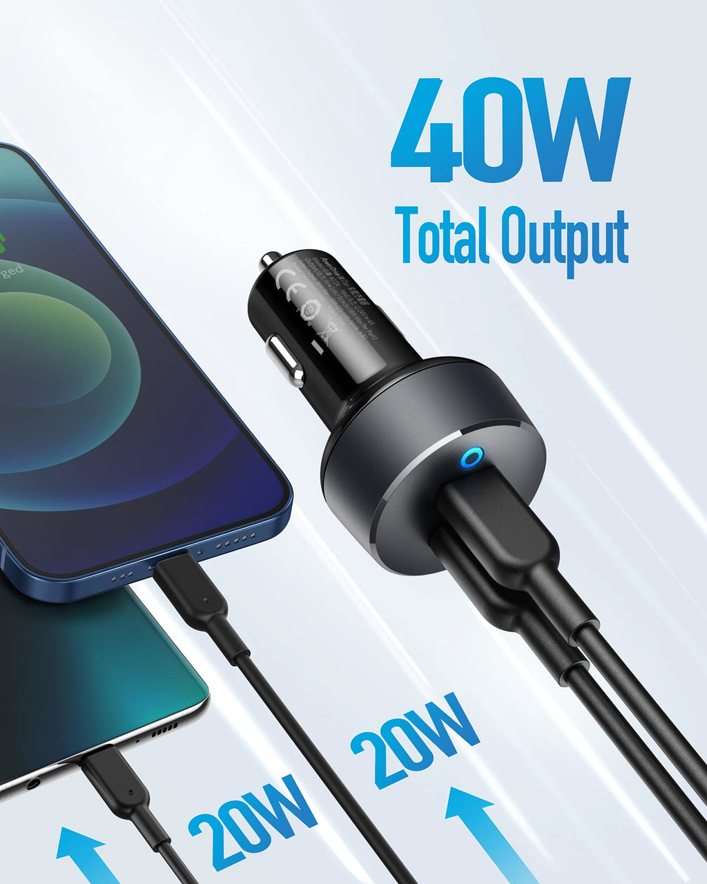 Anker <b>PowerDrive III</b> Duo USB-C Car Charger - MERGE.DAY.1.FREESTYLE