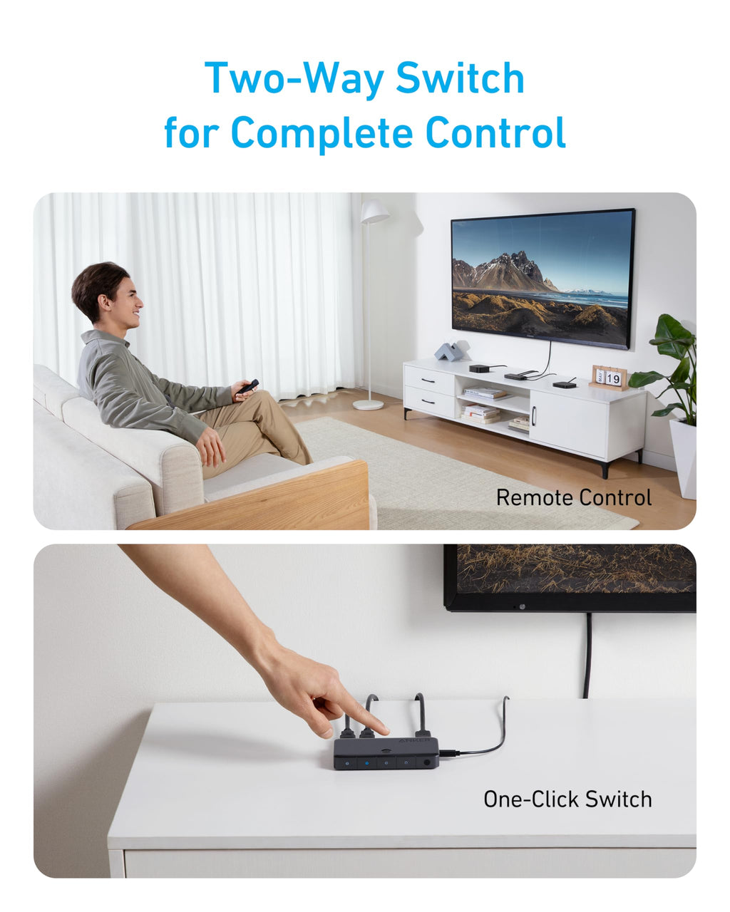 Anker HDMI Switch (4 in 1 Out, 4K HDMI) - MERGE.DAY.1.FREESTYLE