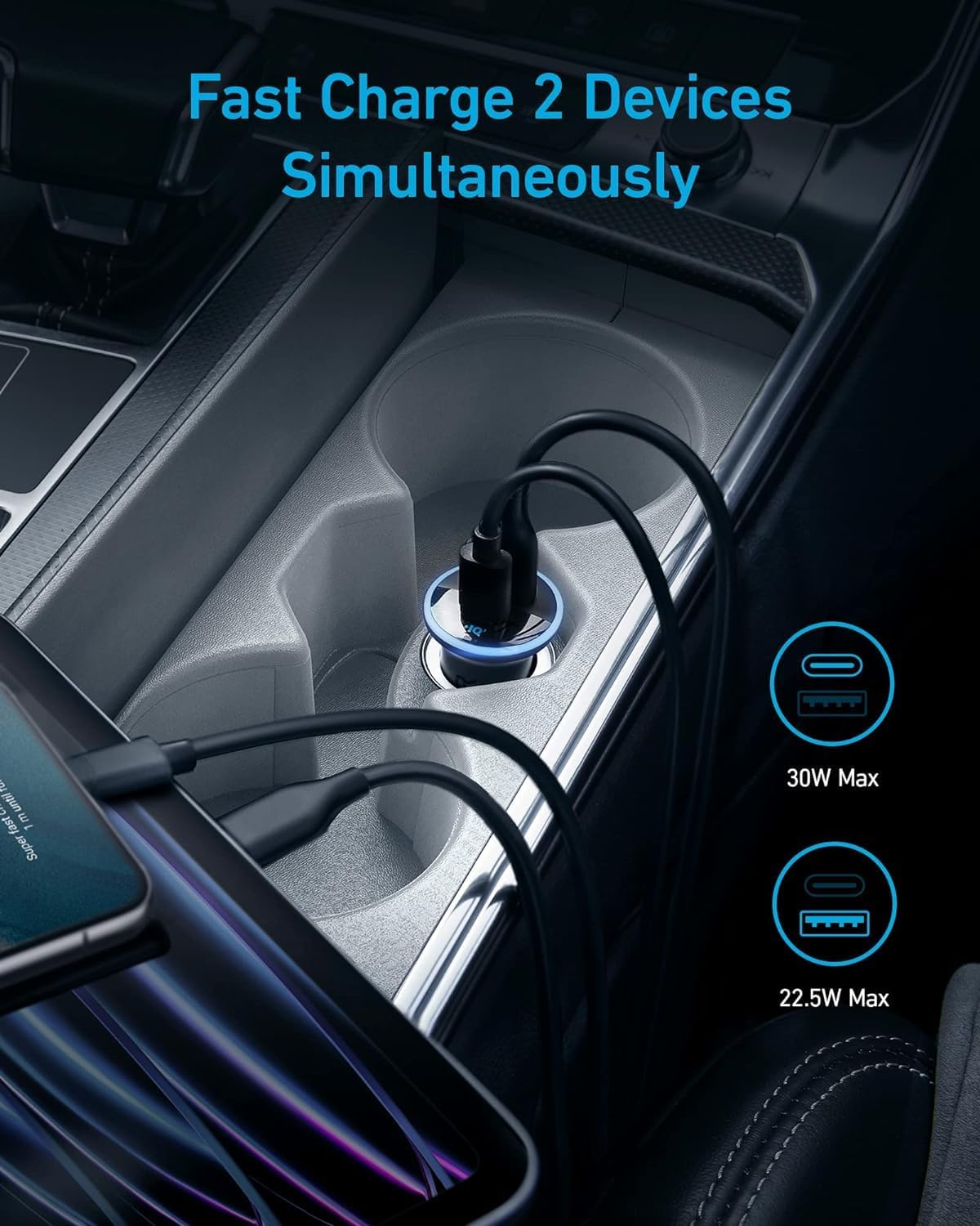 Anker <b>323</b> Car Charger (52.5 W) - MERGE.DAY.1.FREESTYLE