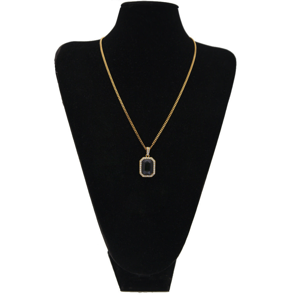 Hip-Hop Mini Diamond Pendant Necklace - MERGE.DAY.1.FREESTYLE