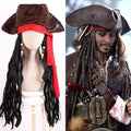 Halloween Captain Jack Sparrow hat wig - MERGE.DAY.1.FREESTYLE