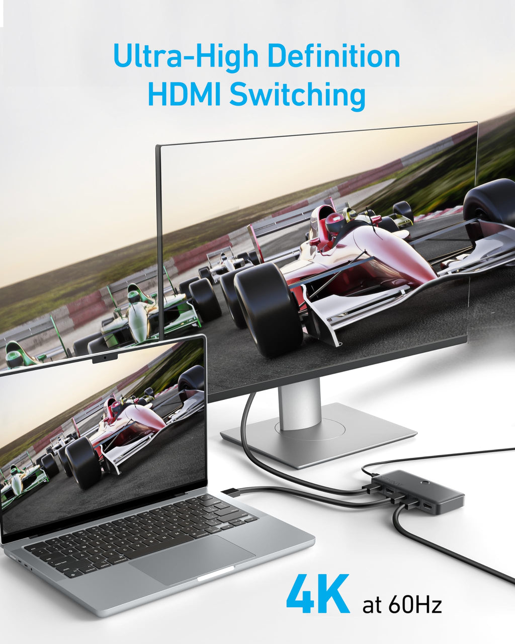 Anker HDMI Switch (4 in 1 Out, 4K HDMI) - MERGE.DAY.1.FREESTYLE
