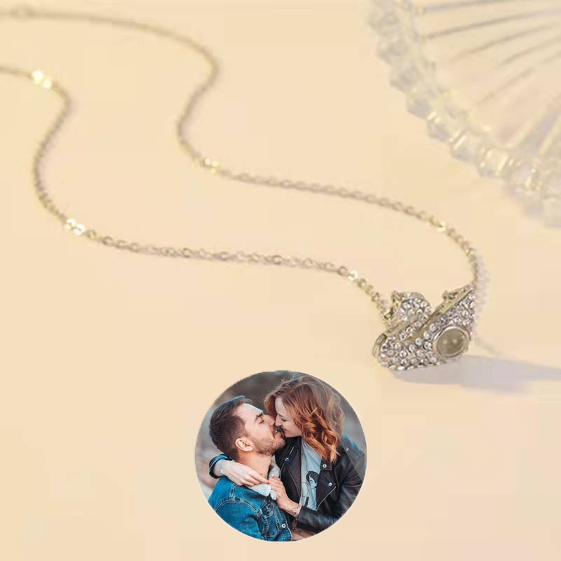Custom Photo Projection Swan Pendant Necklace - MERGE.DAY.1.FREESTYLE