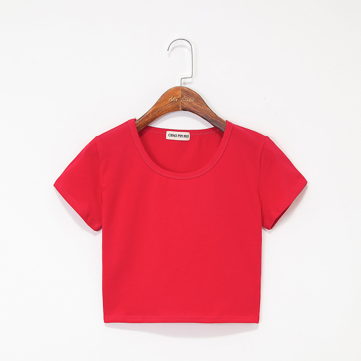 Navel-baring short-sleeved tight-fitting top - MERGE.DAY.1.FREESTYLE
