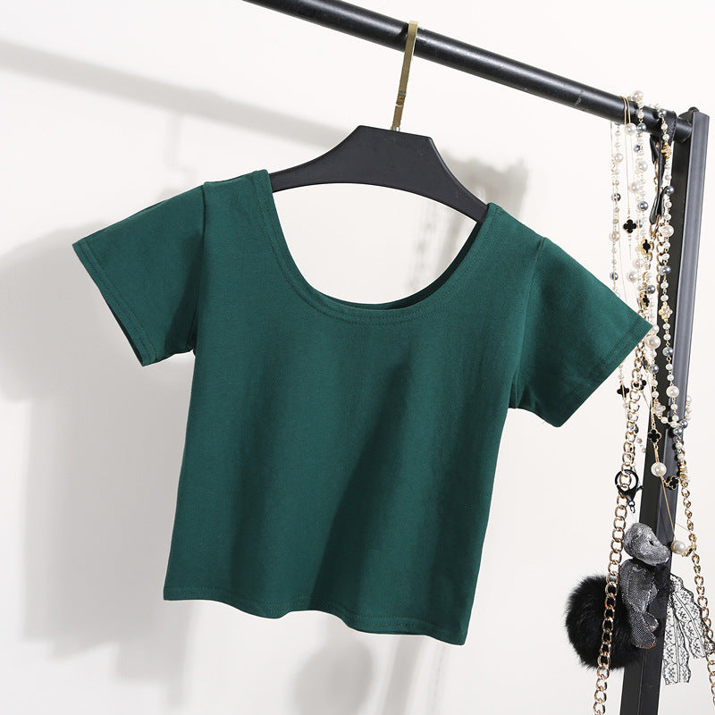 Tight navel-baring short-sleeved women's T-shirt - MERGE.DAY.1.FREESTYLE