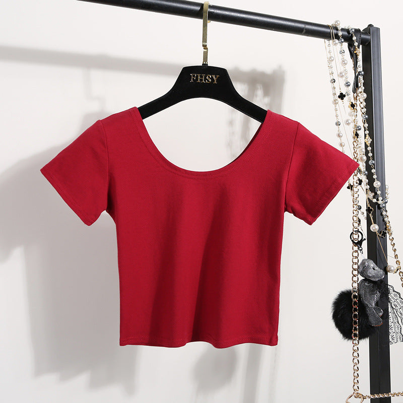 Tight navel-baring short-sleeved women's T-shirt - MERGE.DAY.1.FREESTYLE